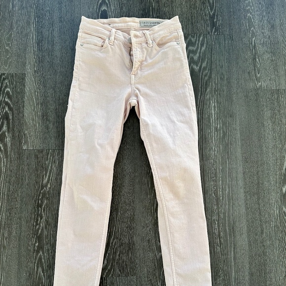 AllSaints  Grace champagne jeans - Picture 1 of 5